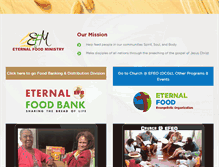 Tablet Screenshot of eternalfoodministry.org